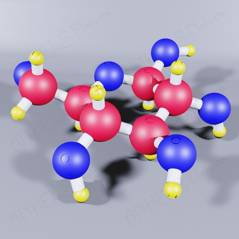 molecula de glucosa 3D