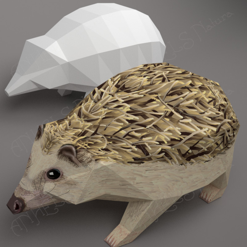 3d animal paper model